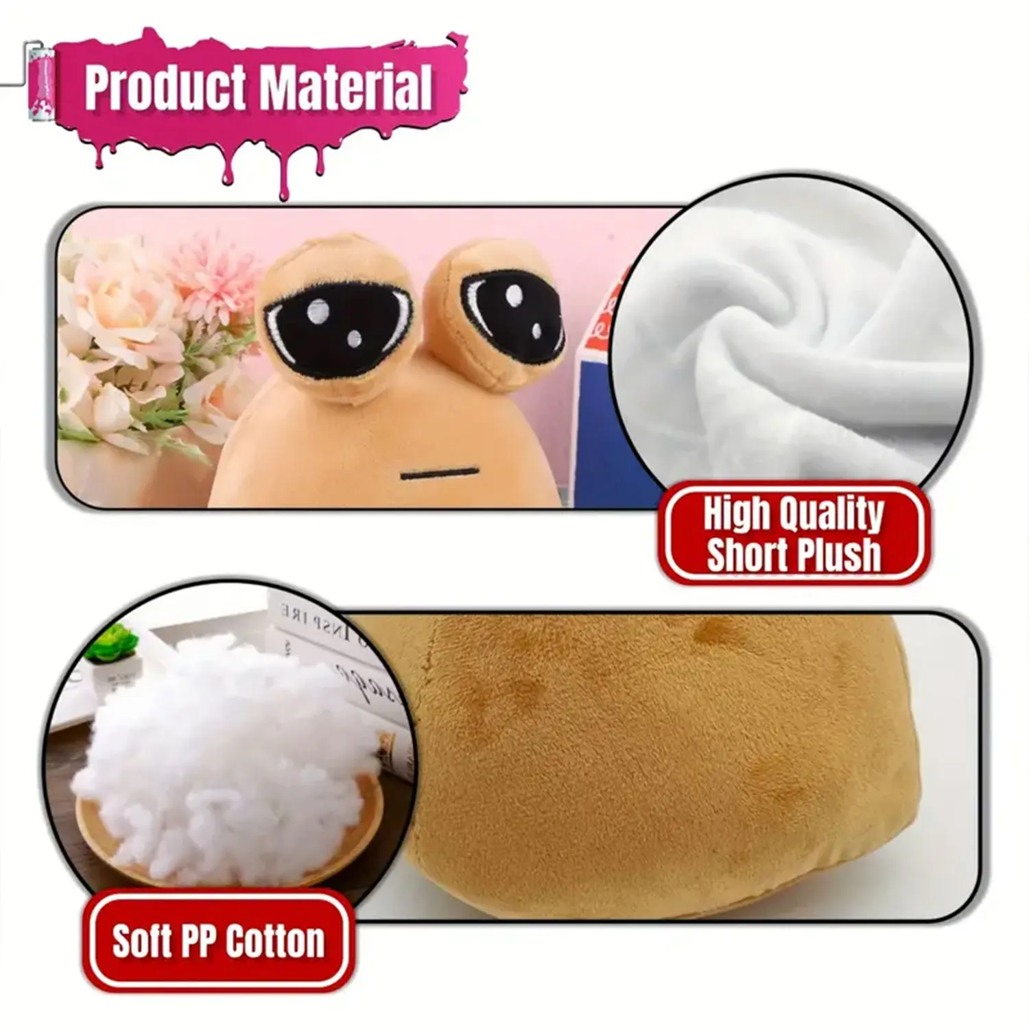 22CM Alien Pou Plush Toy, Furtiburb Emotional Alien Plush Toy, Alien Pou Plush, Big Eyed Sadness Do You Understand? 4