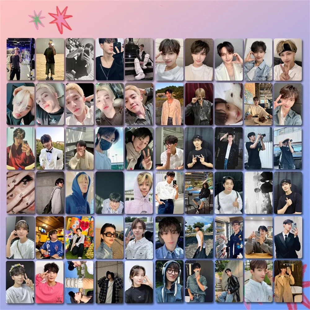 JeongHan Mingyu 개인 셀카 사진 LOMO 카드, Kpop 17 포토카드, INS 한국 스타일 스몰 카드, 원우 준 팬 컬렉션 선물 