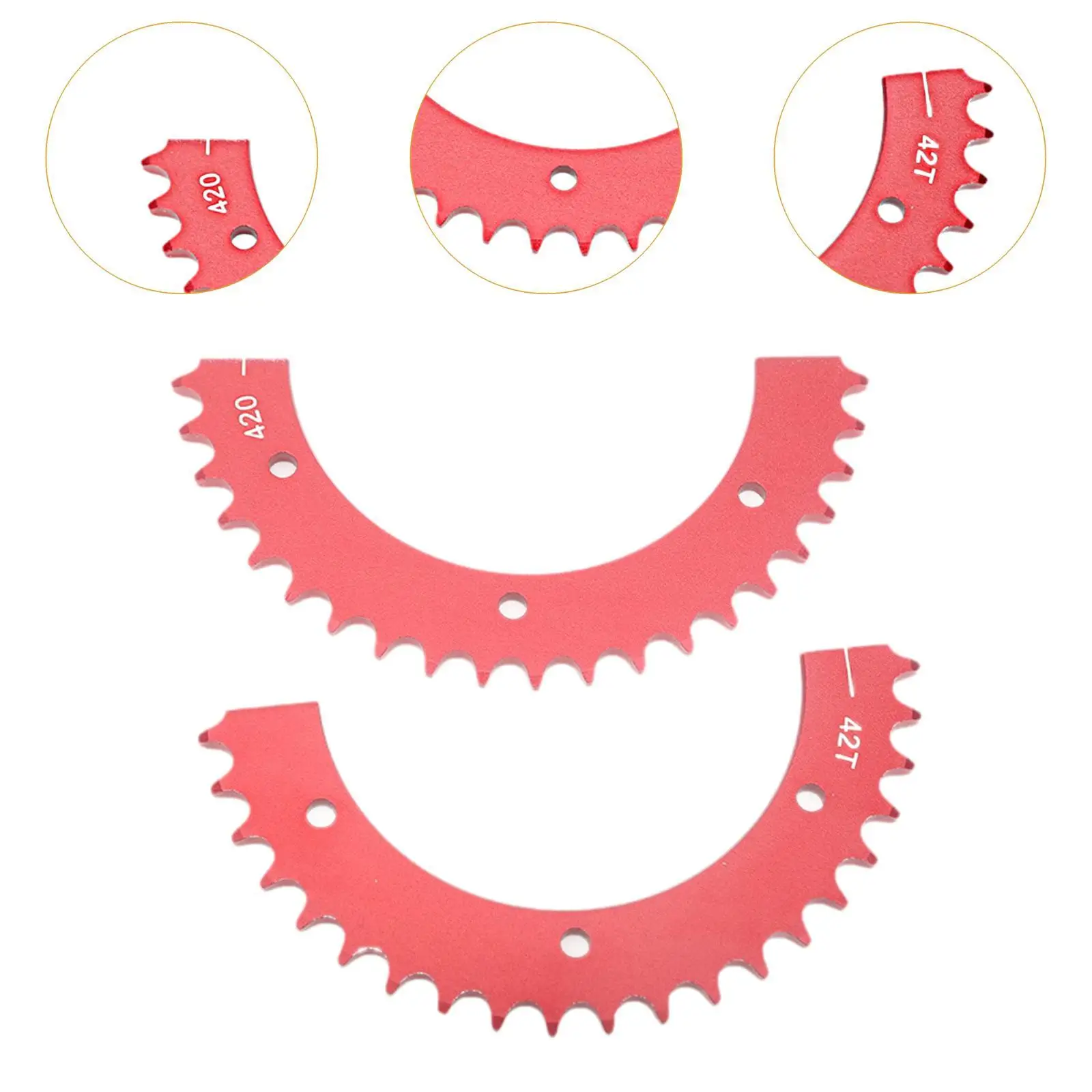 Go Kart Split Sprocket 420 Chain 42T Engine Sprocket for Predator 301cc 79cc 389cc 15HP go kart drive gear aluminum sprocket