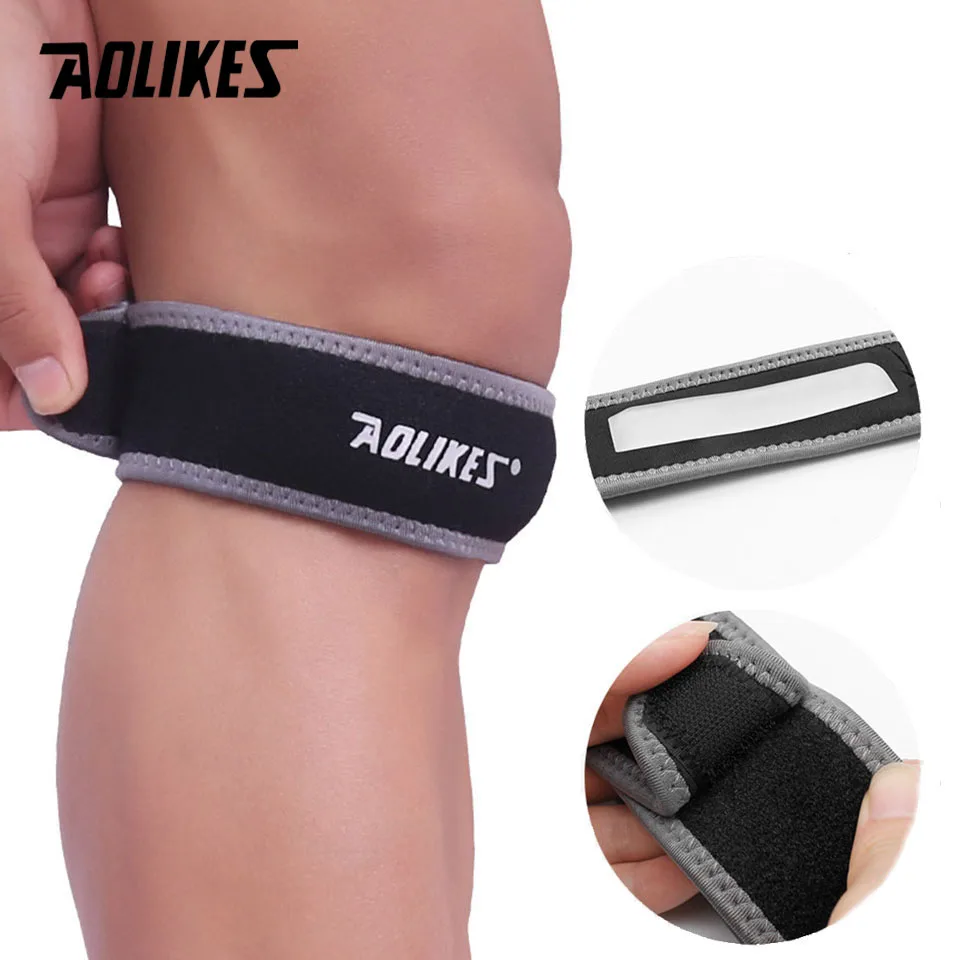 Adjustable Knee Patella Cushioning Neoprene Band Knee Support Sports Running Brace Pads 1PCS knee pad knee support knee support sleeve knee brace knee wraps patellar band knee patch