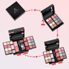 Portable Multi-Use Make Up Set, Glitter Mini Holiday Gift Creamy Facial Travel Makeup Kits with Blush & Eyeshadow & Lip Gloss 6
