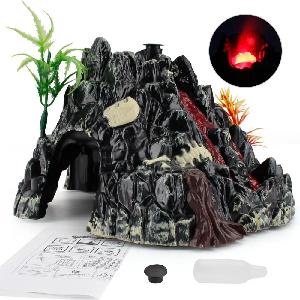 

PVC Spray Volcano Model Light Safety Material Mountain Shape Volcano Simulation Scene Figure Electric Simple Installation