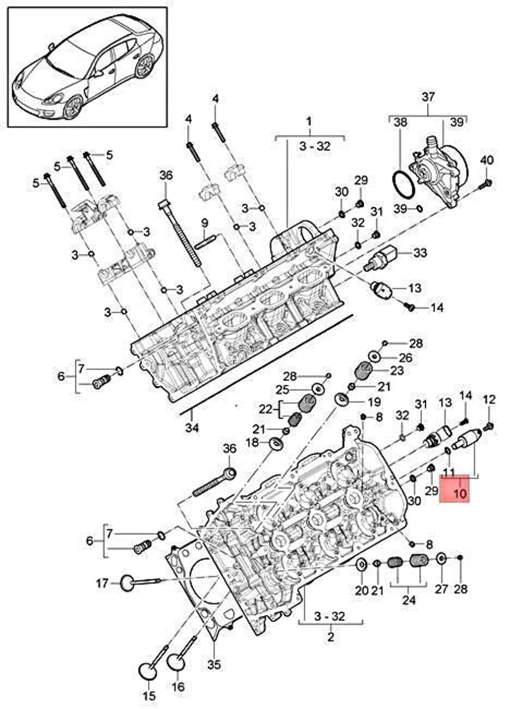 Engine Timing Solenoid Valve For Porsche 92A Cayenne 970 Panamera 9PA1 Cayenne 95B Macan OE 94810530802 94810530803