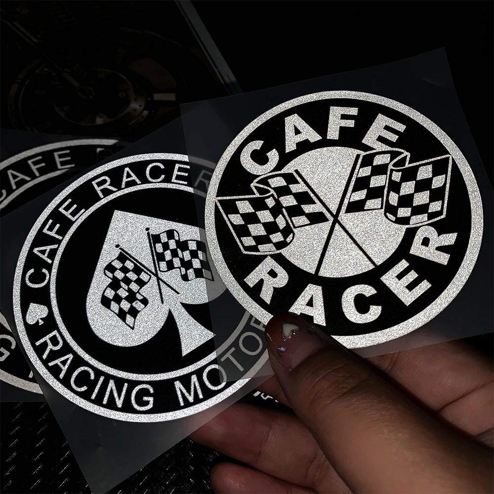 ヴィンテージカフェレーサーステッカー,バイクヘルメット用