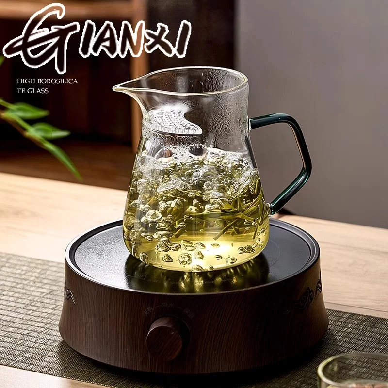 GIANXI Glass Teapot High Temperature Resistant Electric Clay Oven Heating Tea Brewing Teapot Chinese Home Guest Tea Set