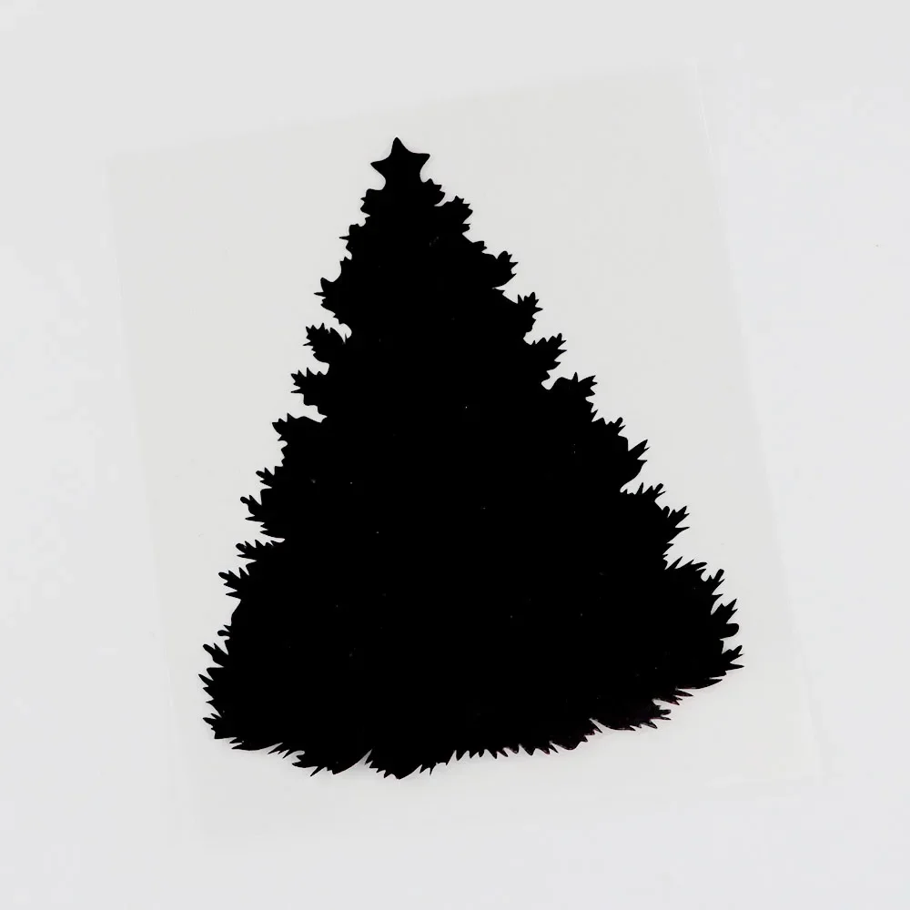 

Черная/серебряная креативная наклейка, Виниловая наклейка для автомобиля с изображением дерева и растений, покрывающая царапины, 10,8 см × 12,8 см