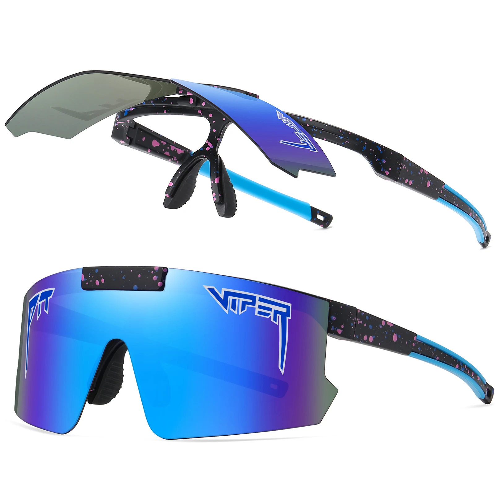 Flip-Up UV400 Sport Cycling Sunglasses 1