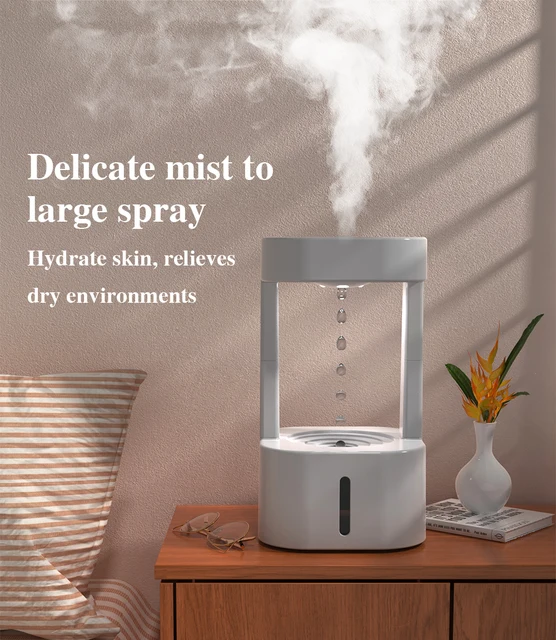 Umidificatore 5L Ultra Silenzioso Per Camera - Nebbia Fredda Con Diffusore Oli Essenziali, 28dB - Foto 2