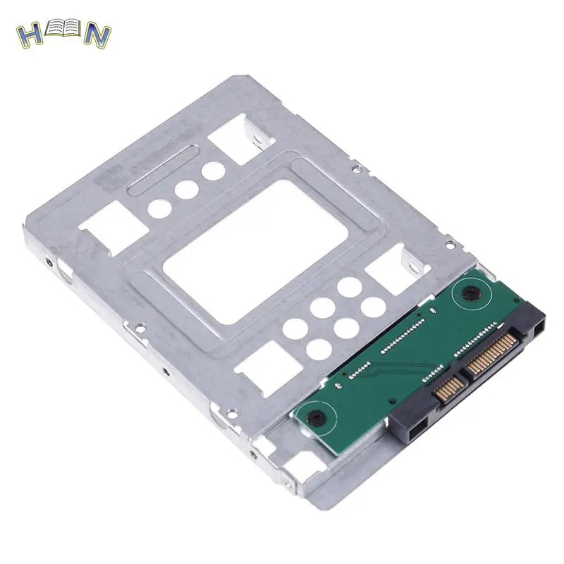 1pc harddisk box 2.5" Ssd Sas To 3.5" Sata Hard Disk Drive Hdd Adapter Caddy Tray Hot Swap Plug