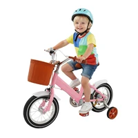Vélo pour enfants de 12 pouces, hauteur réglable, vélo d'extérieur pour enfants avec roues d'apprentissage et panier pour garçons/filles de 2 à 4 ans 1