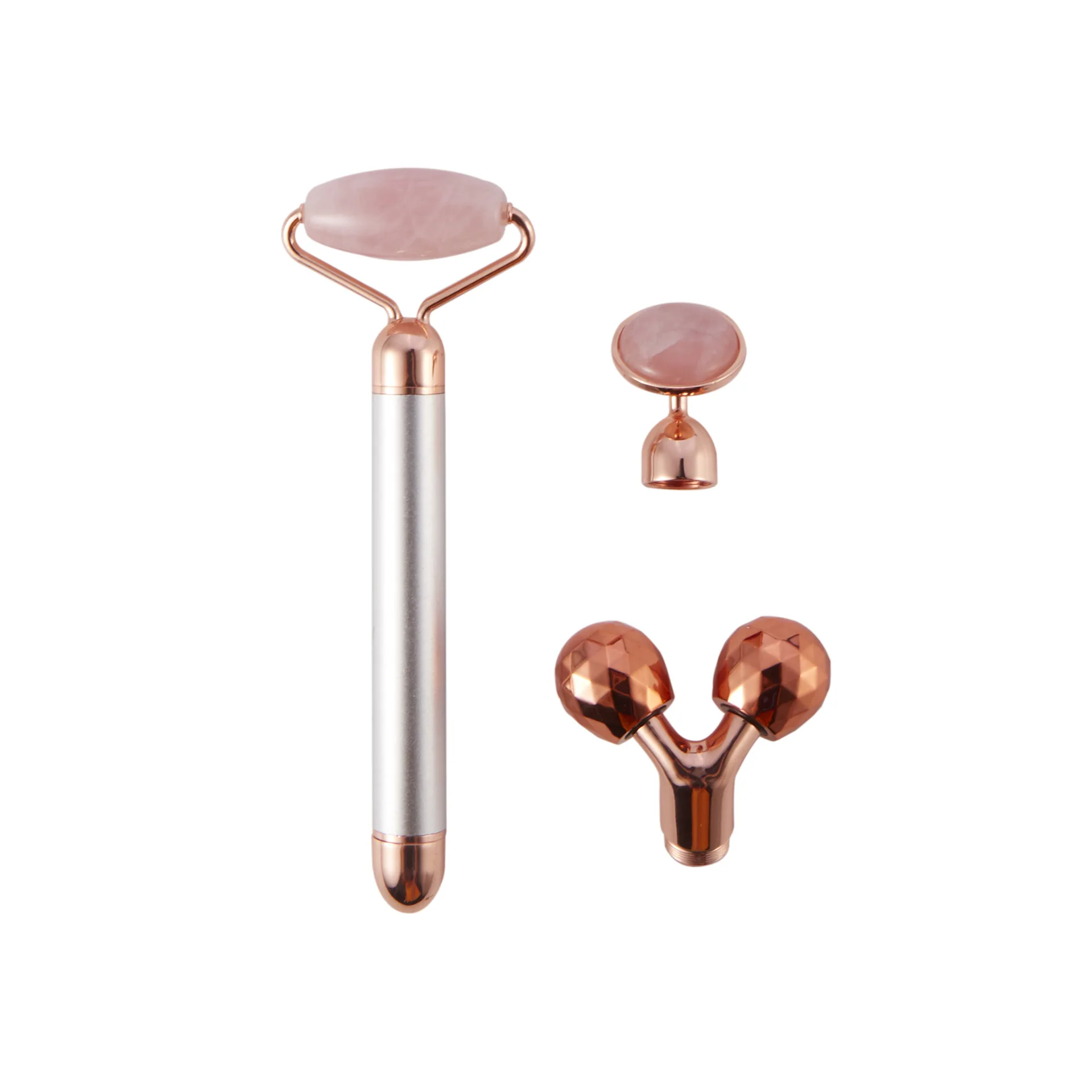 

3 In 1 Electric Facial Roller Stainless Steel Beauty Facial Roller Set Face Lifting Skin Care Eyes Nose Arms Legs Body Massager