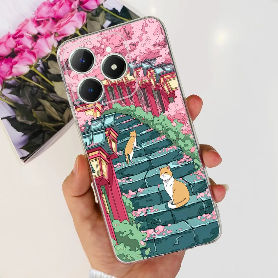 Cute Love Heart Soft Clear Silicone Protective Phone Case