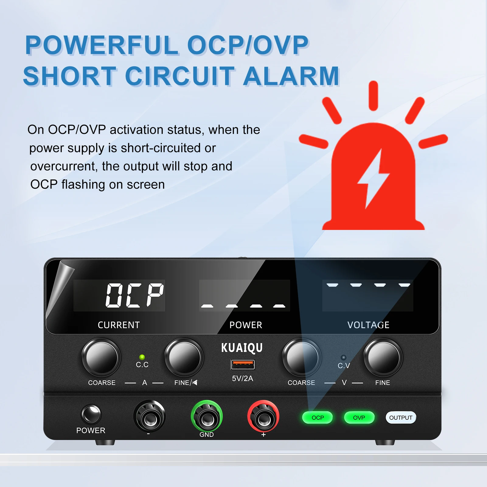 KUAIQU 160V 2A 320W 내전압 테스트 전원 공급 장치 OCP OVP 실험실용 DC 스위칭 소스 30V 10A 조정 가능 레귤레이터 안정기