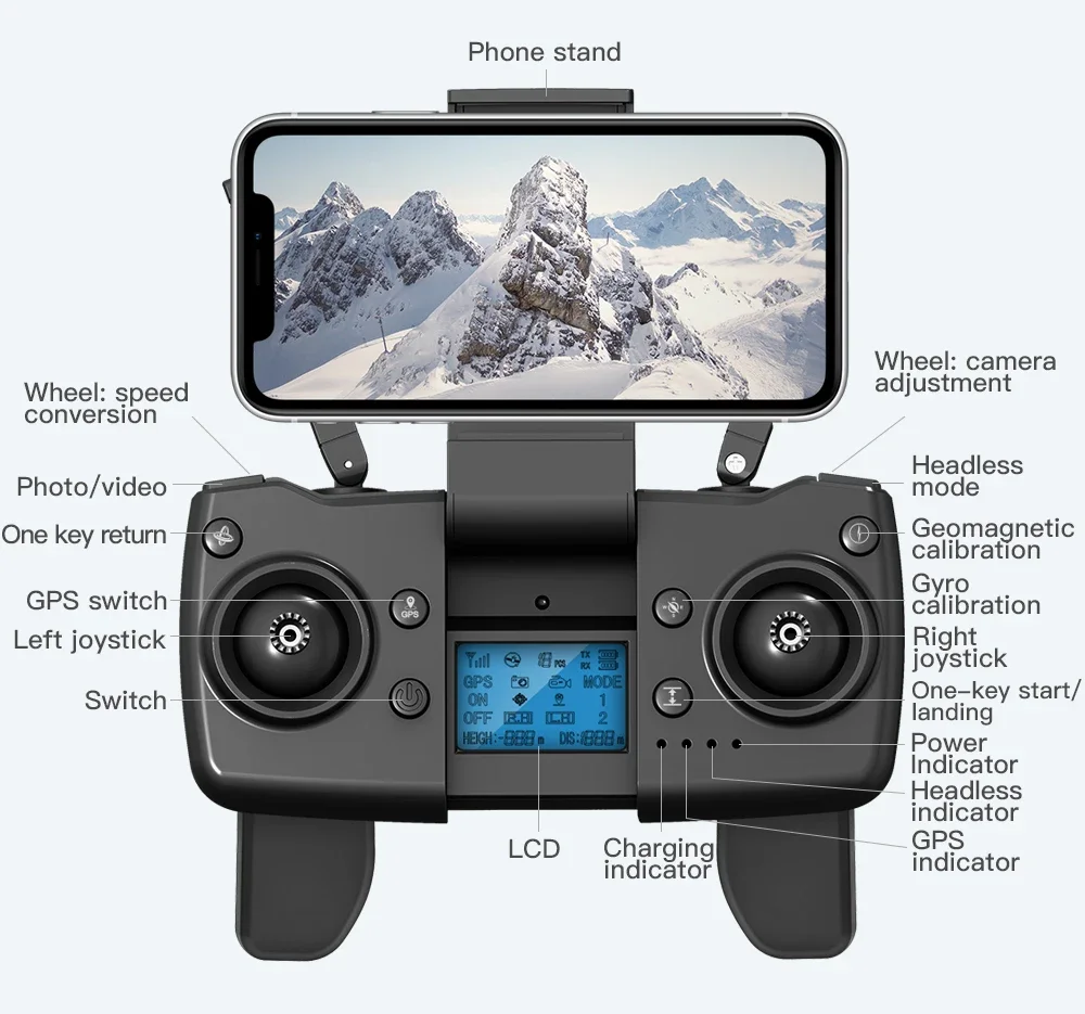 L900 PRO GPS 드론, 4K 듀얼 HD 카메라, 전문 항공 사진, 브러시리스 모터, 접이식 쿼드콥터, RC 거리 1200M