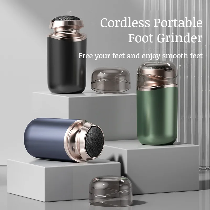 Portable Wireless Rechargeable Electric Foot Grinder Powerful Callus Removal Tool 4