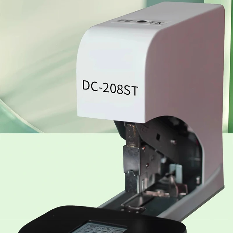 DC-208ST 전기 스테이플러 사무실용 상업용 스테이플러 재무 영수증 제본기 두꺼운 페달 + 버튼 겸용
