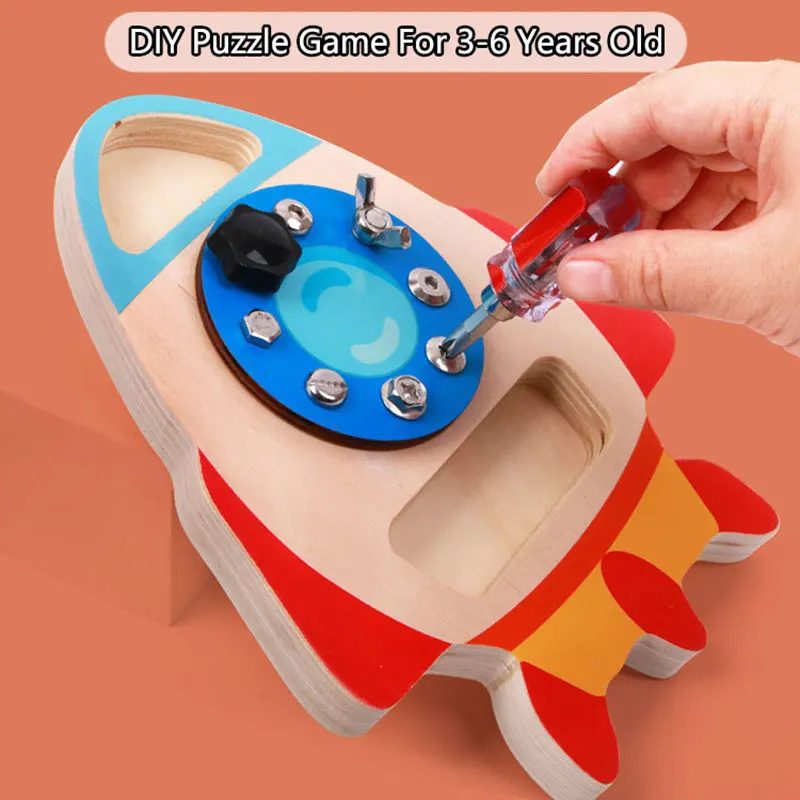 Wooden Fine Motor Training Educational Toy Set for Kids