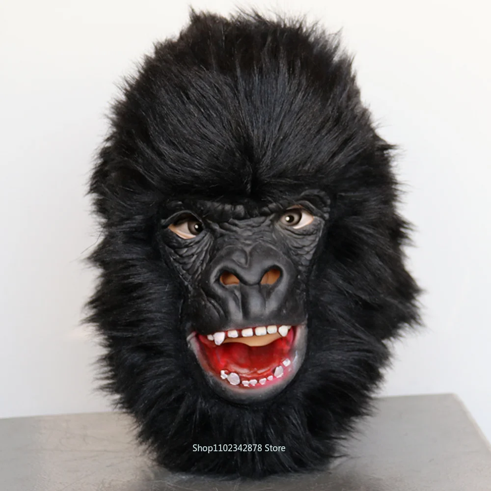 Maschera Da Gorilla In Lattice Realistica 3D - Costume Carnevale Halloween Per Adulti E Bambini