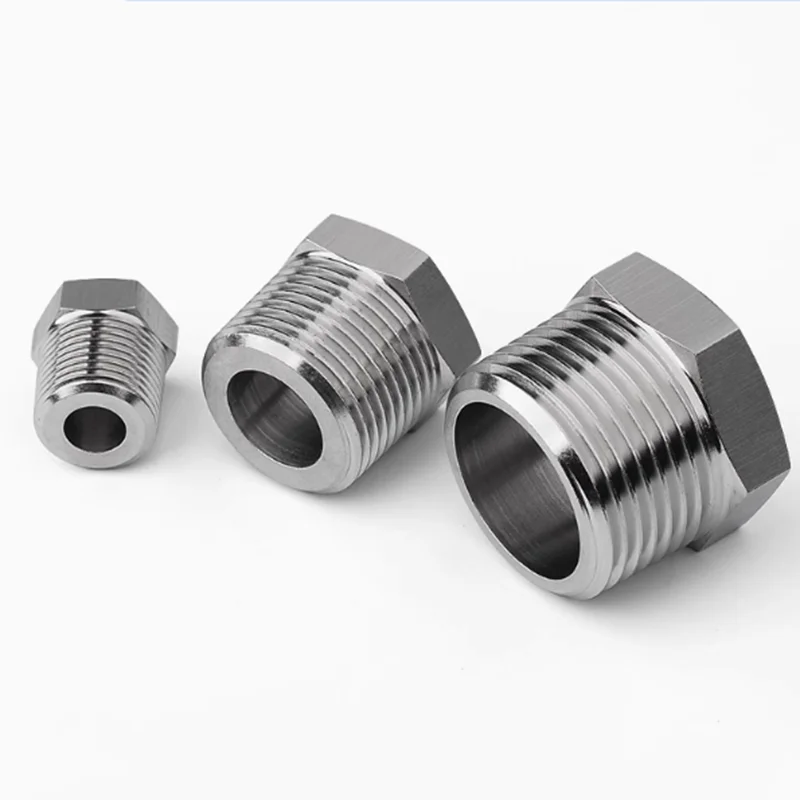 M5 M6 M8 M10 M12 M14 M16 M18 M20 BSP Metric Female To Male Thread 304 Stainless Steel Bushing Pipe Fitting Adapter Coupler