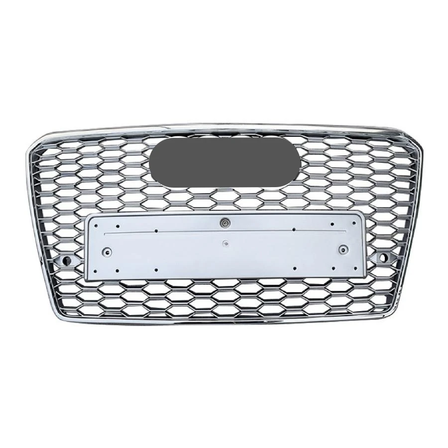 

For RS7 Style Front Sport Hex Mesh Honeycomb HoodGrill Gloss Black For Audi A7/S7 2009-2015 CarAccessories