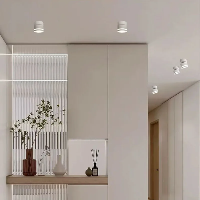 Surface mounted LED ceiling light tube light 7W 9W 12W 15W rotatable adjustable angle LED spotlight indoor lighting AC220V 110V led ceiling light ceiling light