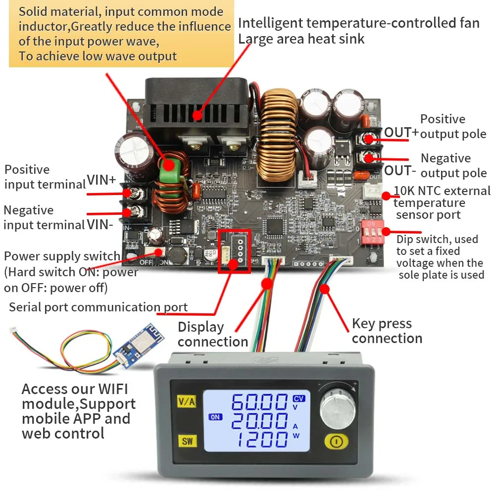 XY6020L CNC Adjustable Direct Current Stabilized Voltage Power