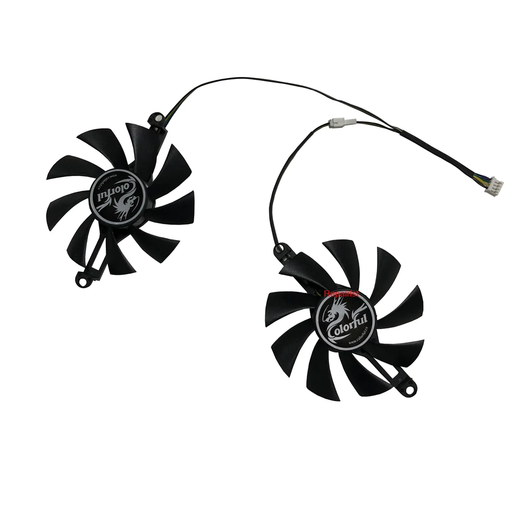 2 Pz/Set 85Mm Gpu Cooler, Ventola Della Scheda Grafica,Per Amd 51Risc Rx 6600M,Per Amd Jieshuo Rx 6600M,Per Ziway Rx580 8G,Para Alseye Rx 580