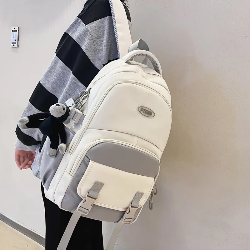 

Trendy New High Capacity Backpack for Female Junior High School Students Campus Schoolbag for Male and Japanese Versatile Travel