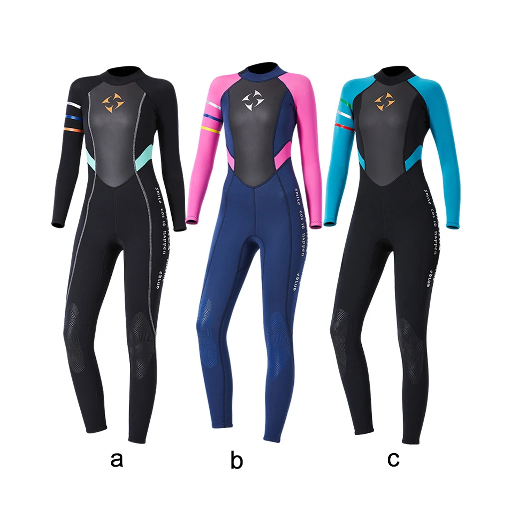 

3MM Wetsuit One-Piece Bodysuit Bathing Suit Swimwear for Swimming Diving