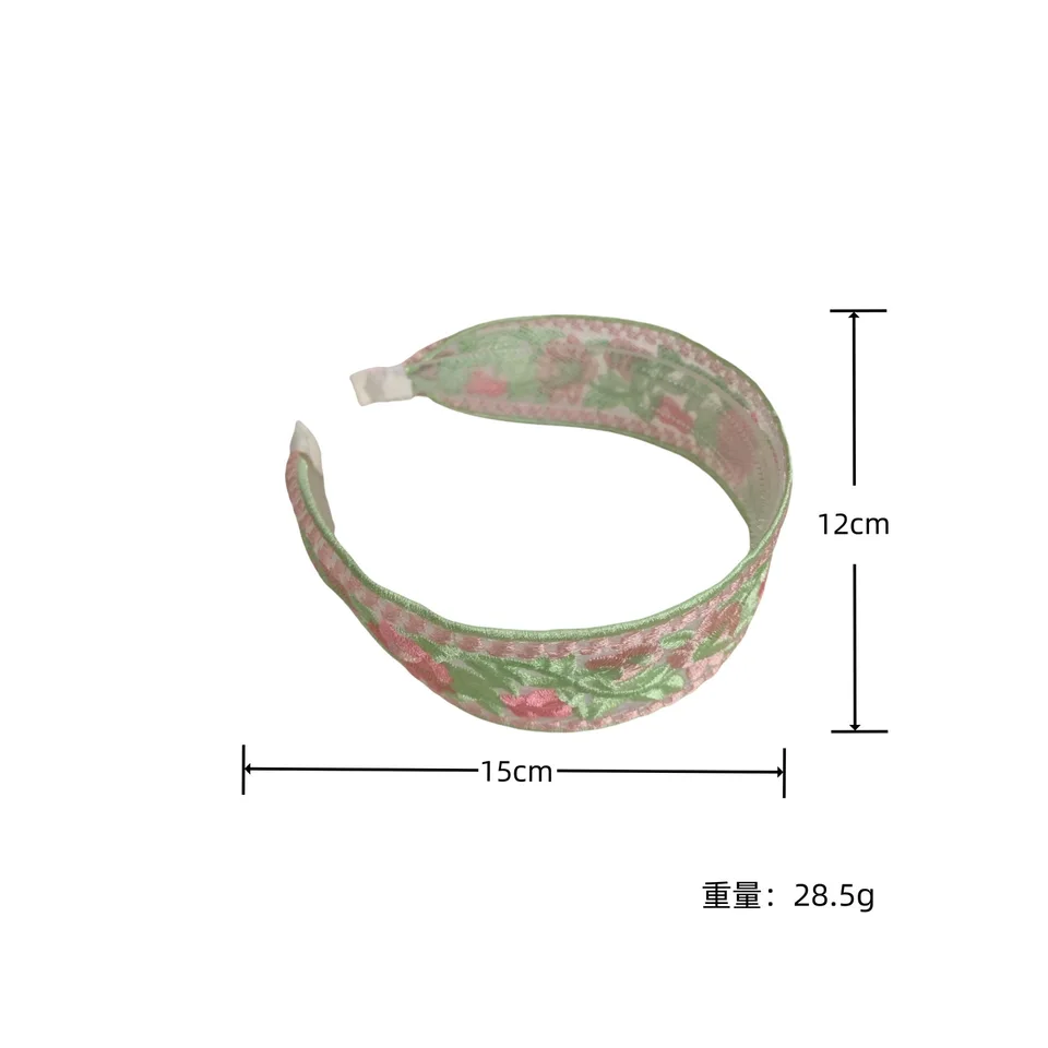 Fasce Per Capelli Floreali Con Perle Per Donna | Set Di 7 Cerchietti Imbottiti Antiscivolo | Accessori Vintage Rosa