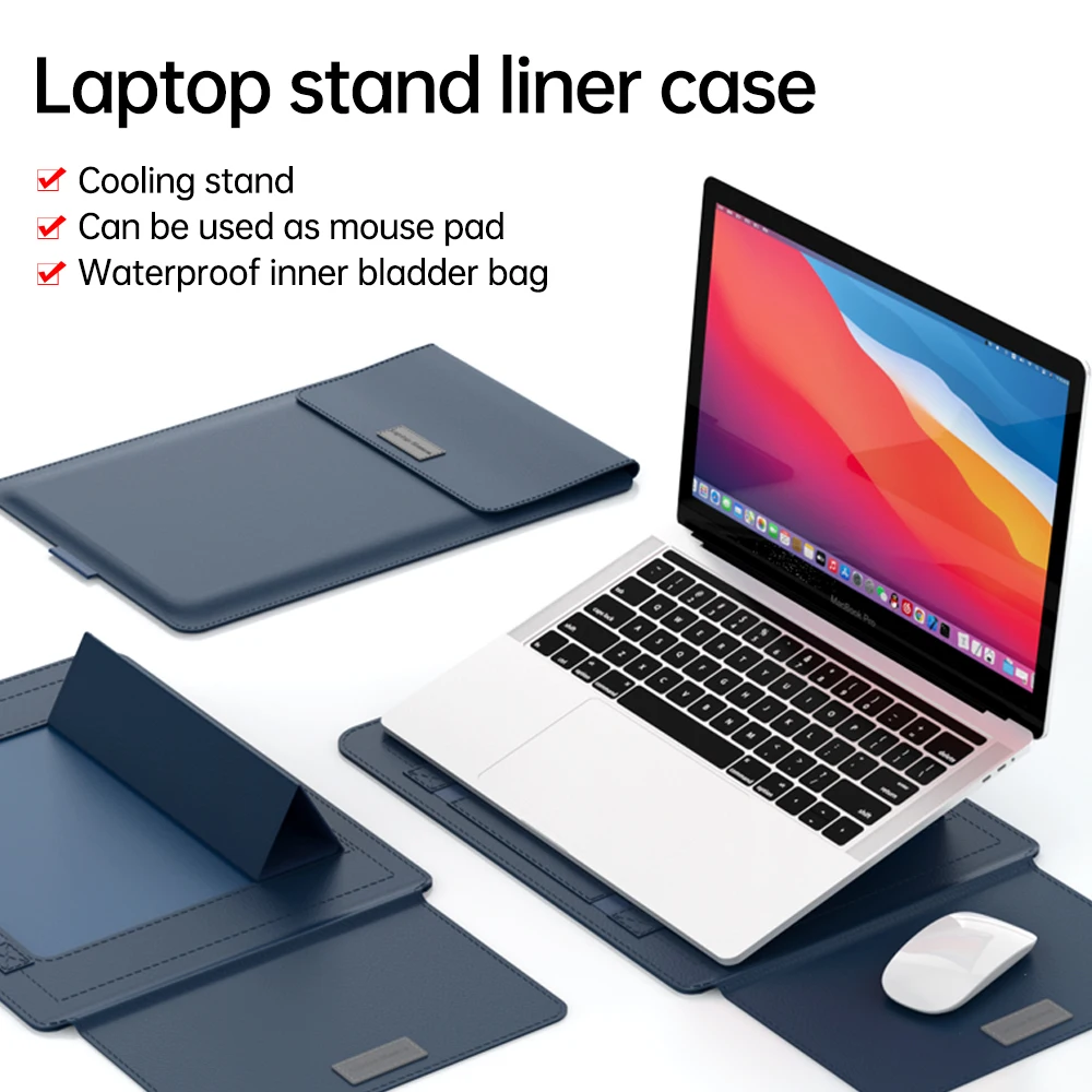 Laptop Sleeve para Macbook Air 13 Retina m1 Pro 13.3 Pro 14 15 15.6 Capa do Notebook Xiaomi Matebook Microsoft Samsung