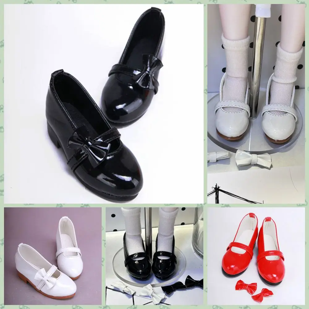1/3 1/4, женская обувь для девочек SD AOD DOD BJD MSD Dollfie, искусственная кожа, черные, белые, красные туфли, YG328