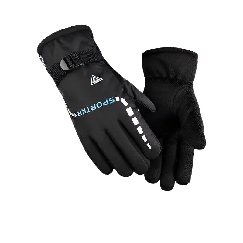 

Winter plus velvet heating windproof waterproof Cashmere anti -skid riding exercise driving outdoor fashion gloves