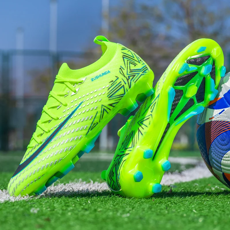 Men's Soccer Shoes TF/FG Non-Slip Turf Soccer Cleats Personalized Design Sport Shoes Casual Sneakers Fashion Football Boot 35-45