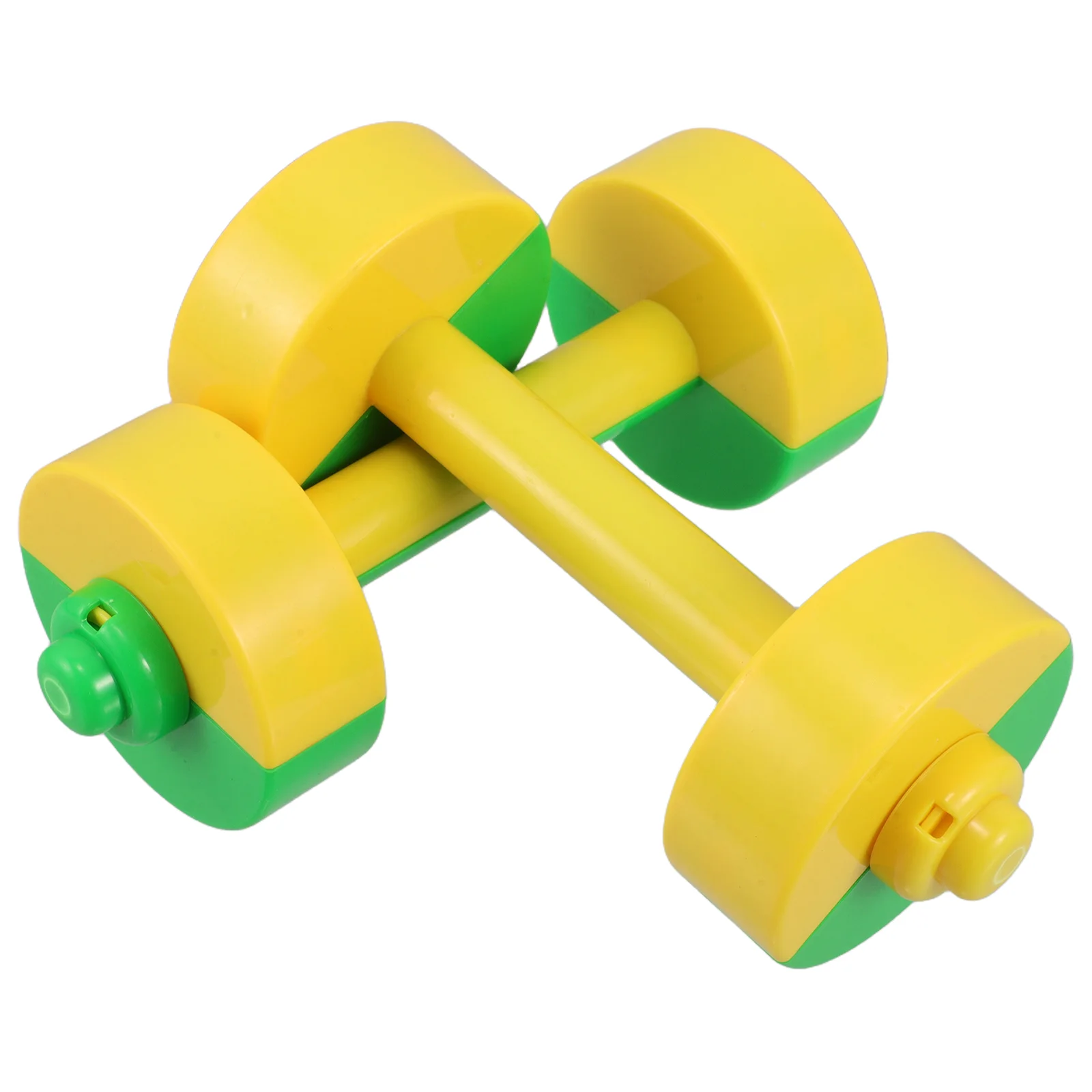 2 Pcs Children Fitness Dumbbells Kids Exercise Weights Plastic Gym Gear Sport Equipment For Training Set Early Education Toy