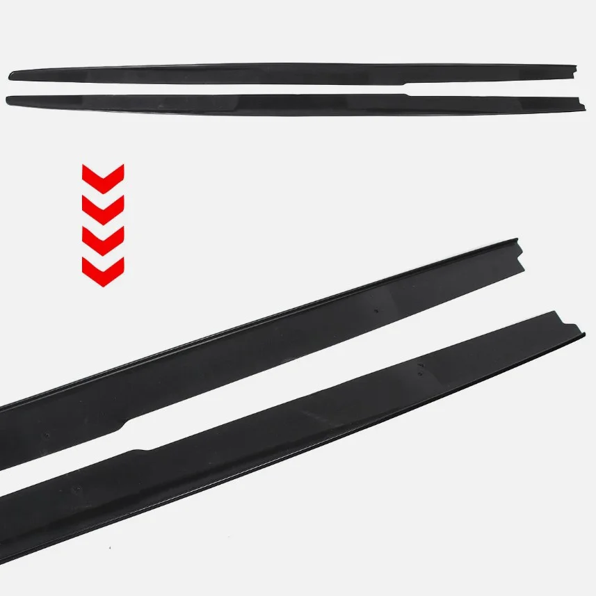 Gloss Black Side Skirts Panels Extension Lip For BMW 5 Series E60 E61 M5 2004~2010 Extension Panel Splitters Diffuser Bodykits