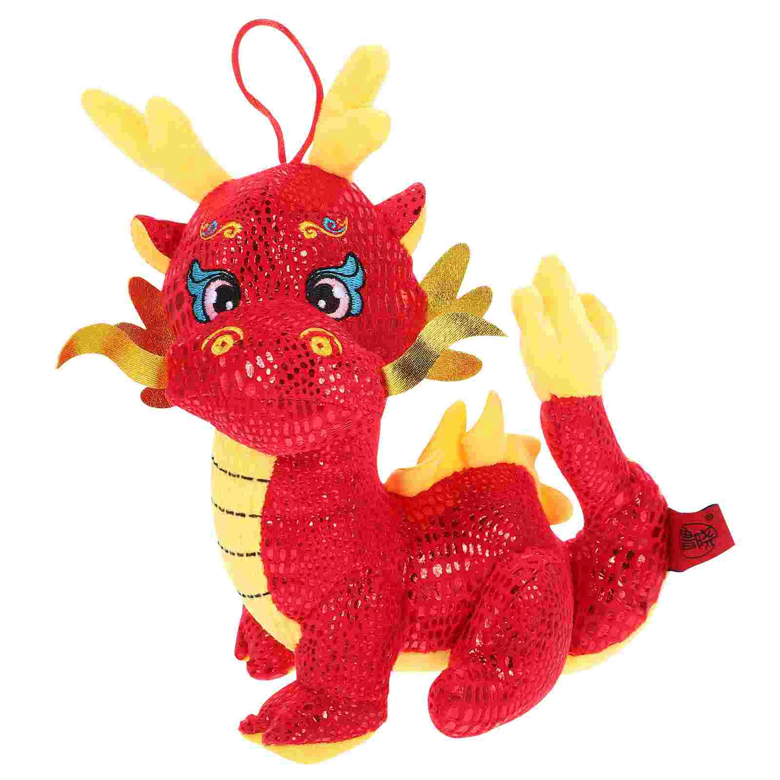 

Chinese Dragon Plush Stuffed Animal 2024 Year Mascot Zodiac Doll Toy Pillow Gifts