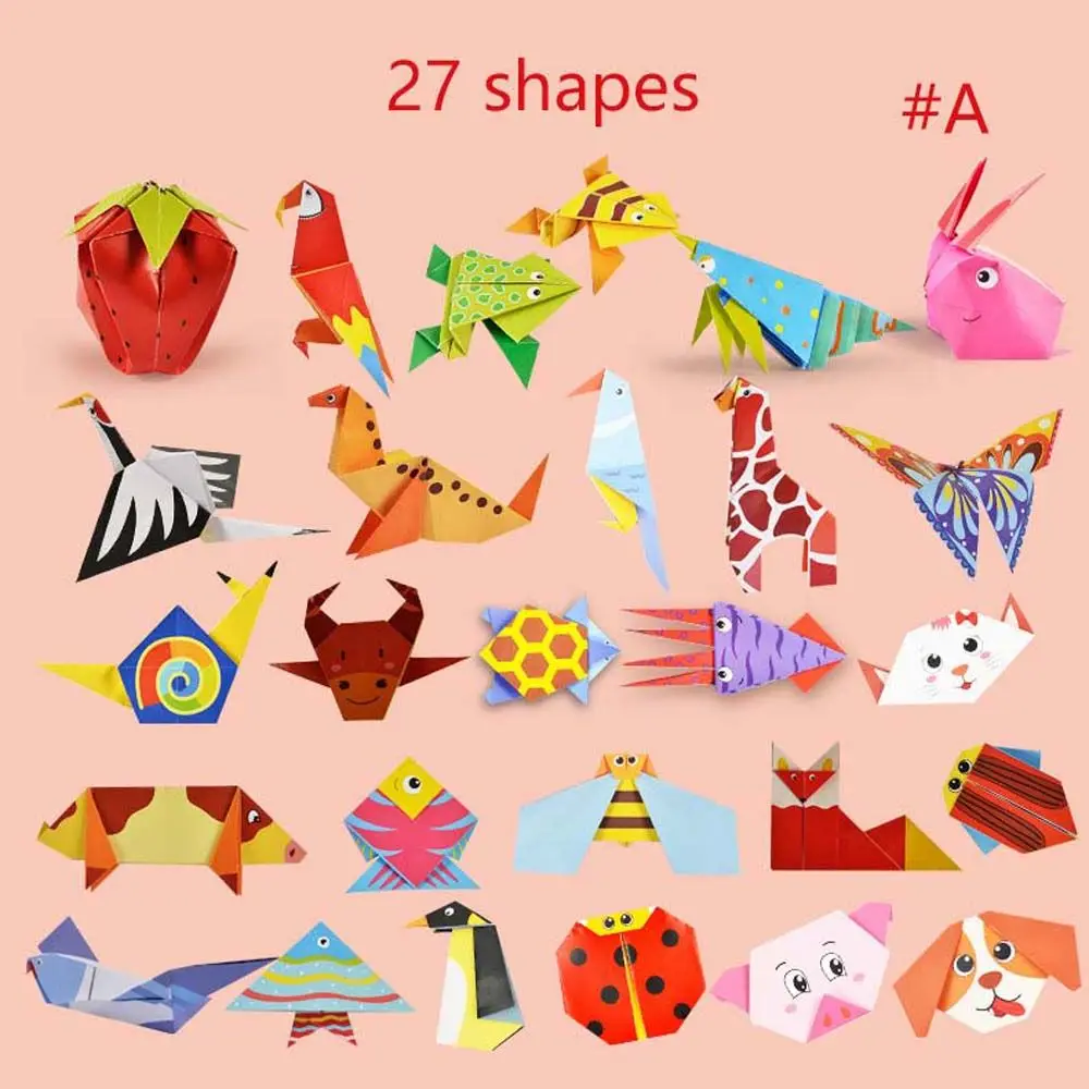 Creative Children Hand-cut Paper Paper Art Book Educational Early Learning Kids Craft Toys Handmade Paper Origami Folding Paper 5