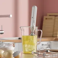 1 PC Mousseur à lait électrique portatif, batteur à œufs, mélangeur pour café, lait et boissons, mousseur pour œufs, outil de cuisine domestique 4