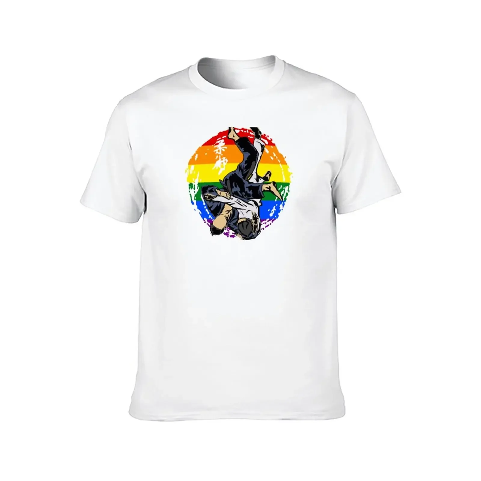 Новая футболка Keep Jiu Jitsu Gay LGBT Pride с радужным флагом, возвышенная футболка, забавные