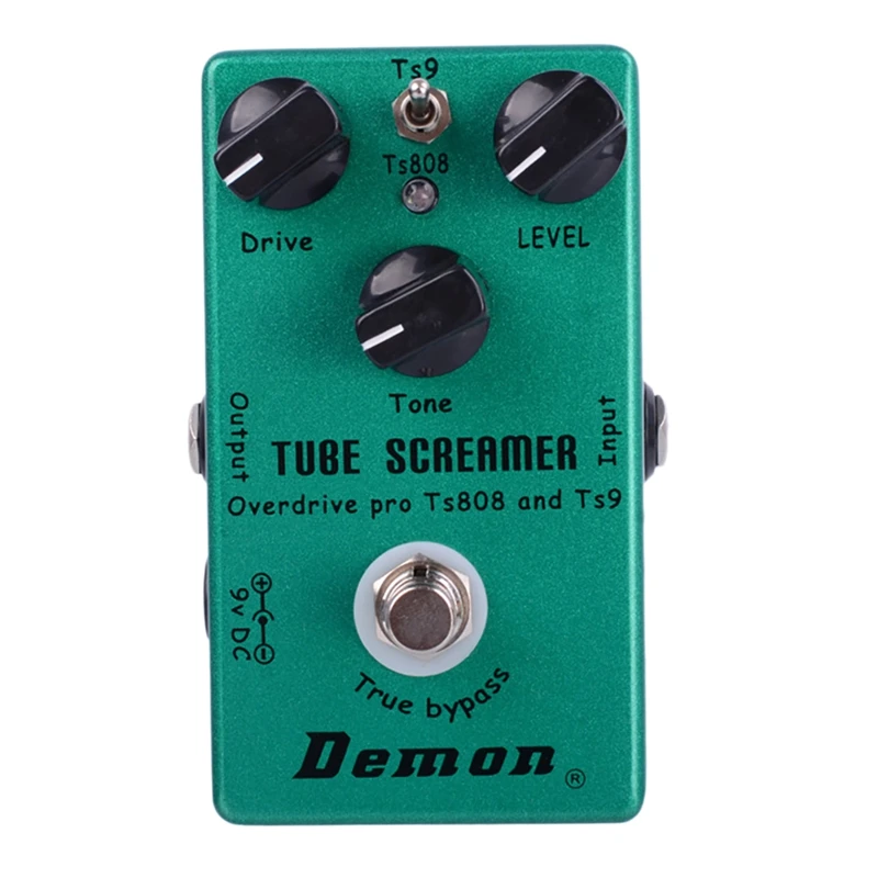 Demonfx Tube Screamer Guitar Effect Pedal 2 In 1 Overdrive Guitar Pedal True Bypass Accessori Per Chitarra