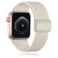 1 paquet de bracelets extensibles tressés avec boucle magnétique, compatibles avec Apple Watch, bracelet pour hommes et femmes 38mm 40mm 41mm 42mm 44mm 45mm 49mm 3