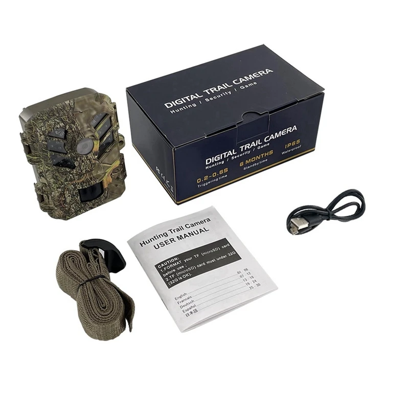 

Outdoor High-Definition Tracking Camera Trail Camera Full HD 1080P 24Mp Infrared Induction Night Vision Waterproof