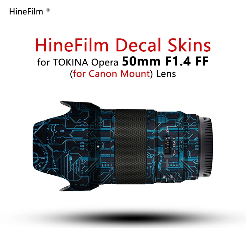 Tokina 50 F1.4Ff Ef Mount Lens Stickers 50-1.4 Wrap Cover Tokina 50Mm F 1.4 Ff Opera Flare Lens Decal Skin Protezione Antigraffio