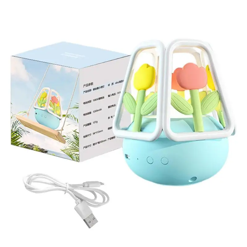 

Настольная лампа с цветочным орнаментом, с питанием от USB