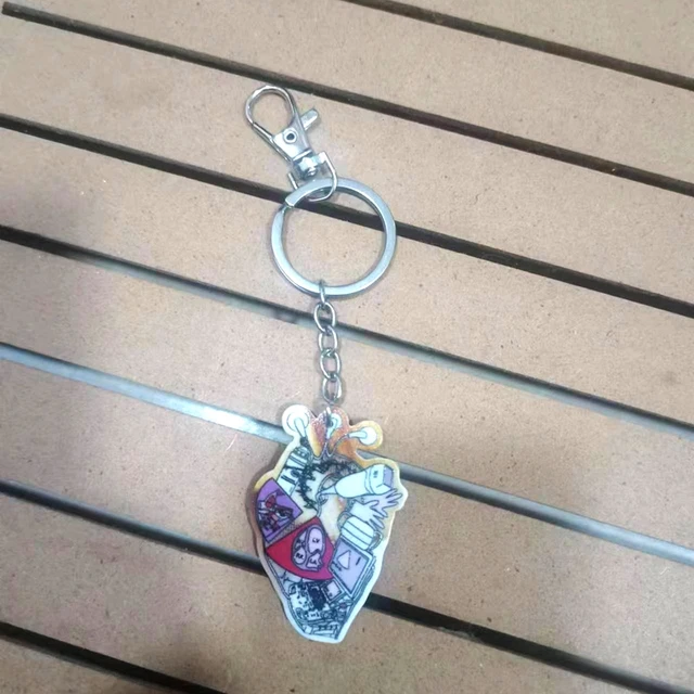 2023 Anatomical Heart Diagram keyring, Telemetry Cardiology Nurse