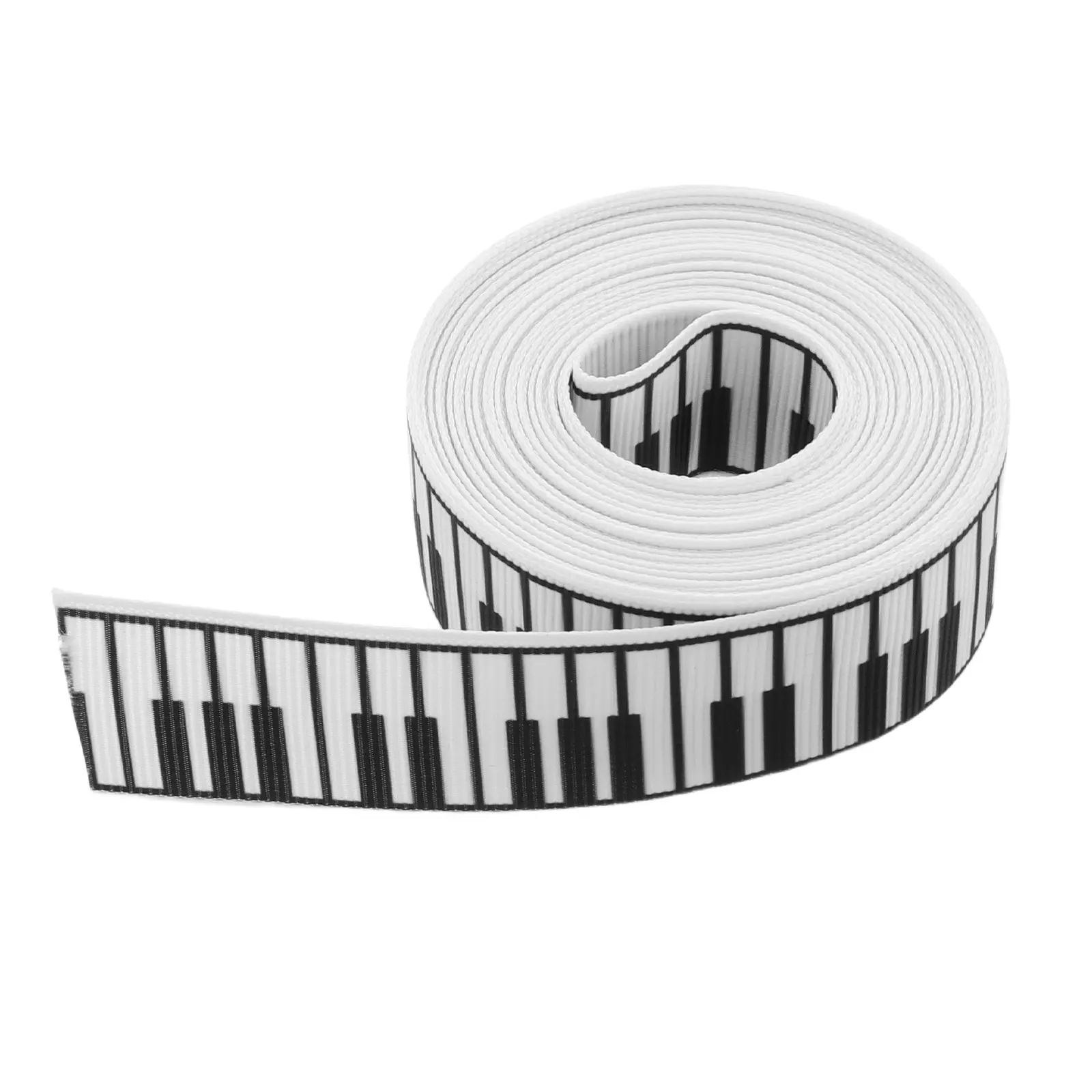 1 rotolo di nastro musicale per pianoforte, nastro stampato bianco e nero per confezioni regalo, decorazioni per feste, nastri per confezioni - immagine 6