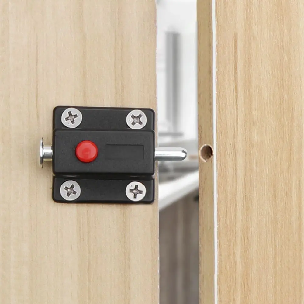 10PCS Furniture Safety Button Automatic Cabinet Door Suction Door Bolts Latch Lock Solid Latch