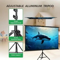 Projector screen with single bracket-4K HD 16:9 indoor/outdoor used for theater/office backyard party theater screen 84-120inch - Image 4