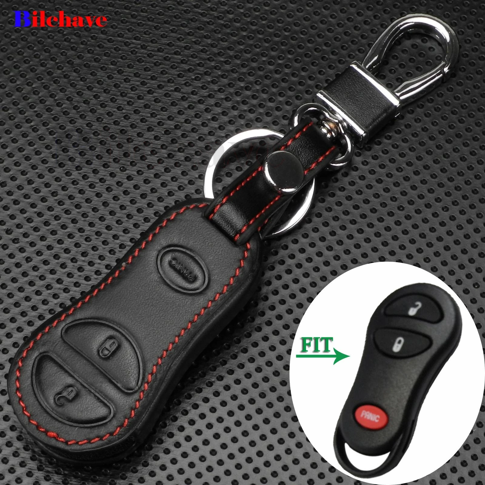 

Кожаный чехол jingyuqin с дистанционным управлением и 3 кнопками, брелок кармашек для Chrysler Dodge Jeep, защитный чехол для ключей